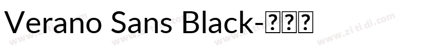 Verano Sans Black字体转换